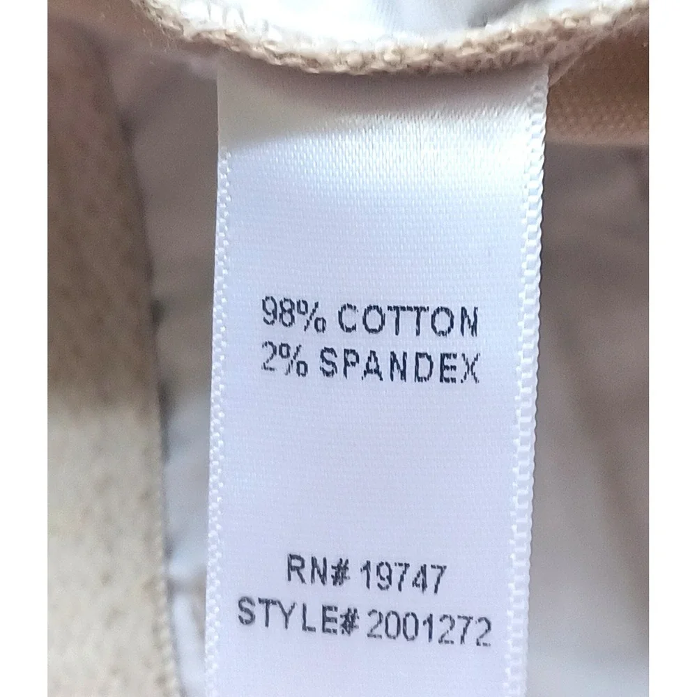 Counterparts Capri Pants Women 16 Khaki Good Comfy Stretch Cotton Cropped Preppy